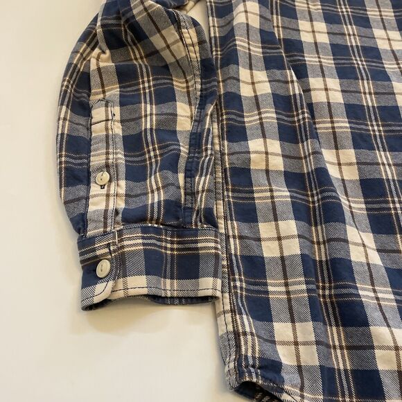 Vintage 90s Eddie Bauer Shirt Mens TALL XL Flannel Pocket Heavyweight Country - Picture 6 of 11